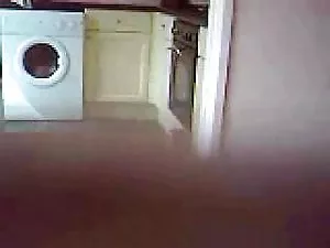 Sexy brunette jumpin ...